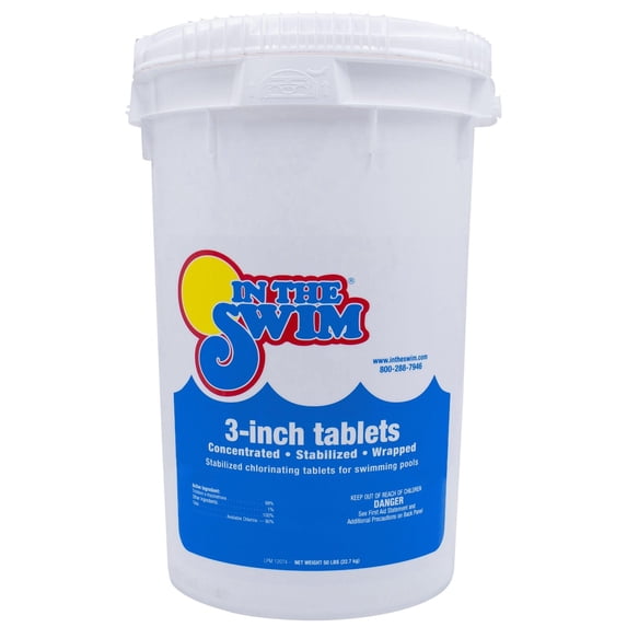 In The Swim 3 Inch Stabilized Chlorine Tablets - Swimming Pools (10, 25, 50 lbs)