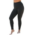 thumbnail image 1 of Swim 365 Women's Plus Size 360° Powermesh High-Waist Swim Legging With Tummy Control, 1 of 2