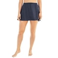 thumbnail image 1 of Swim 365 Women's Plus Size A-Line Swim Skirt With Built-In Tummy Control Brief, 1 of 4