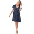 thumbnail image 1 of Swim 365 Women's Plus Size Box-Pleat Cover Up, 1 of 6