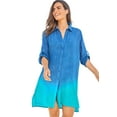 thumbnail image 1 of Swim 365 Women's Plus Size Button-Front Swim Cover Up, 1 of 5