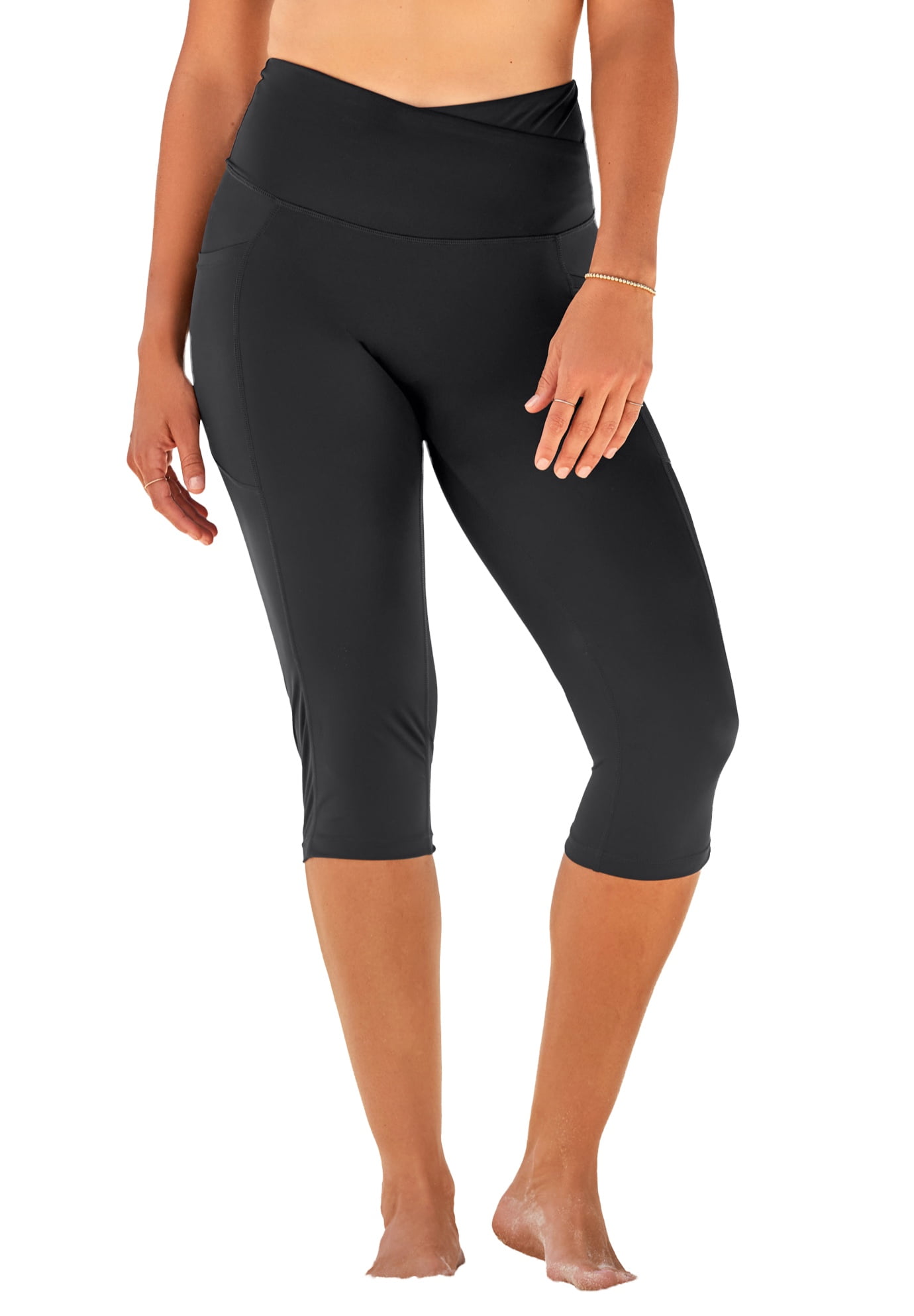Swim 365 Women's Plus Size Compression Swim Capri