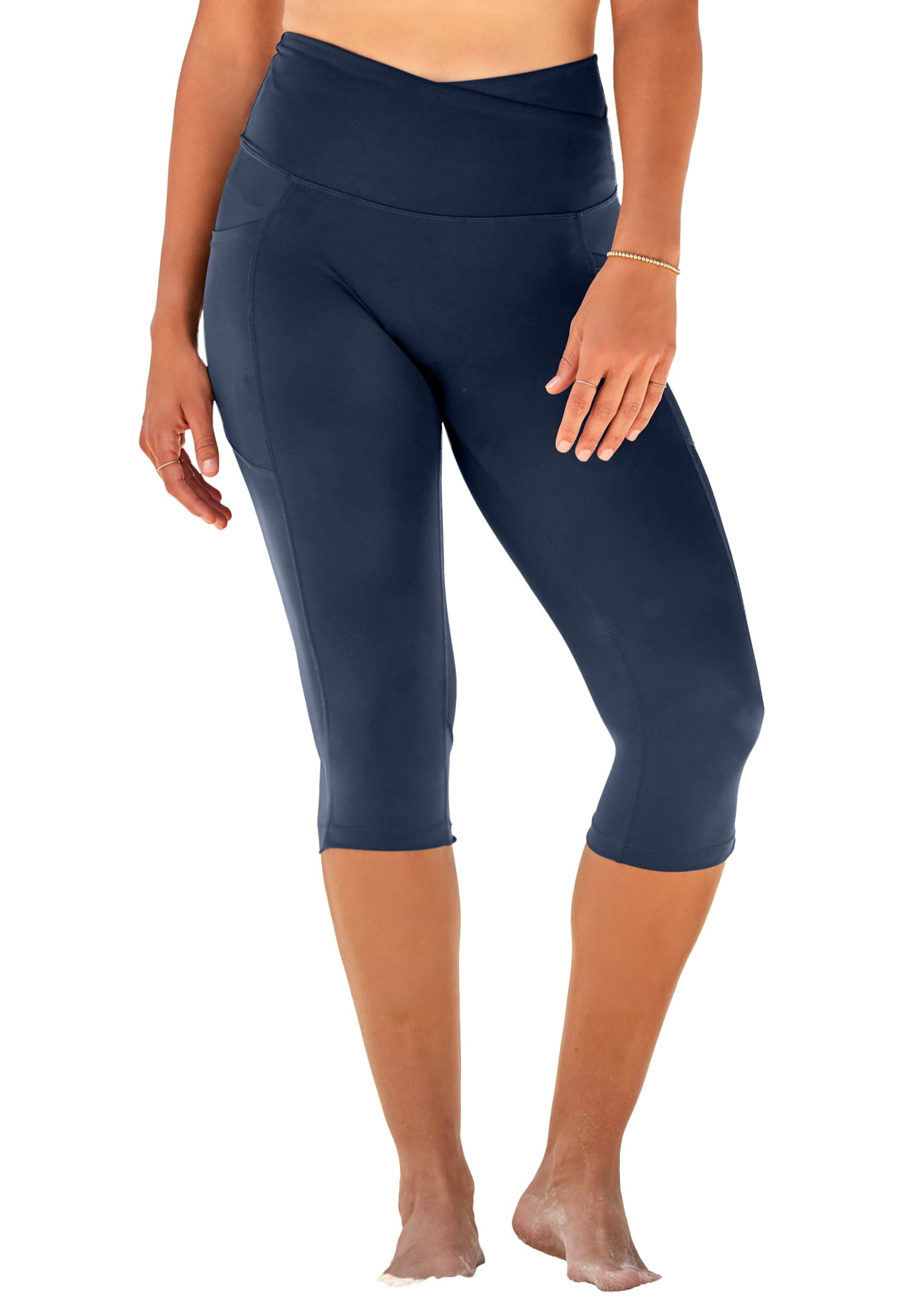 Swim 365 Women's Plus Size Compression Swim Capri