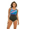 thumbnail image 1 of Swim 365 Women's Plus Size Empire-Waist Swimsuit With Molded Bra, 1 of 4
