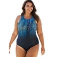 thumbnail image 1 of Swim 365 Women's Plus Size High-Neck One Piece, 1 of 4