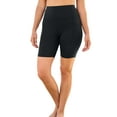 thumbnail image 1 of Swim 365 Women's Plus Size High-Waist No-Slip Swim Bike Short, 1 of 5