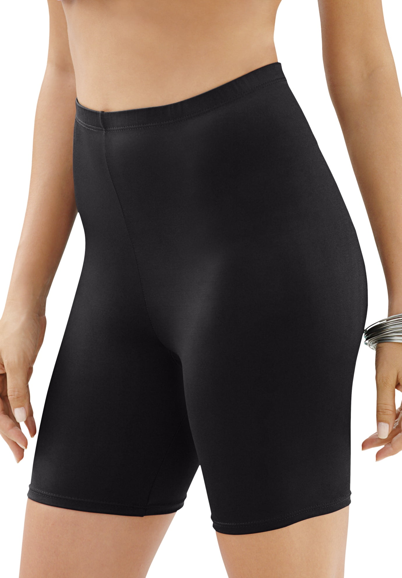 Swim 365 Women's Plus Size High-Waist Full-Coverage Swim Bike Short