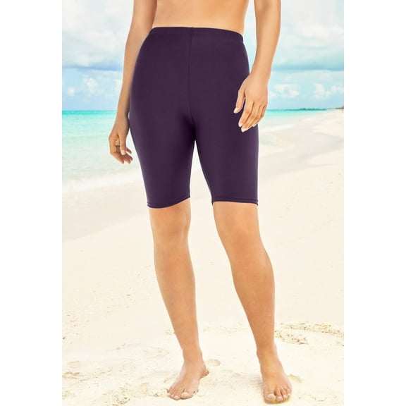 Swim 365 Women's Plus Size High-Waist Swim Bike Short