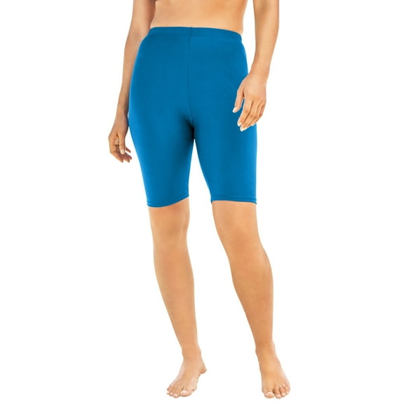 Swim 365 Women's Plus Size High-Waist Swim Bike Short