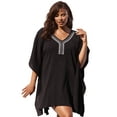 thumbnail image 1 of Swim 365 Women's Plus Size Jeweled Caftan, 1 of 6