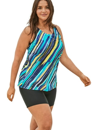 Plus size swim tops walmart sale