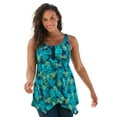 thumbnail image 1 of Swim 365 Women's Plus Size Longer-Length Tankini Top, 1 of 5