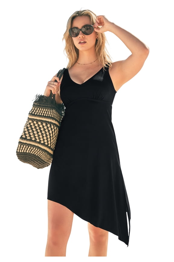 Women's Plus Size Multi-Way Convertible Swim Dress