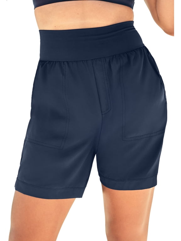Women's Plus Size Quick-Dry Swim Shorts