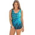 thumbnail image 1 of Swim 365 Women's Plus Size Sarong Swimsuit, 1 of 6