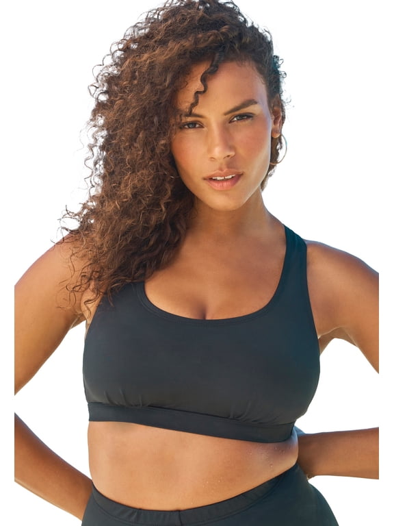 Women's Plus Size Scoop Neck Swim Bra