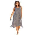 thumbnail image 1 of Swim 365 Women's Plus Size Sharktail Beach Cover Up, 1 of 6