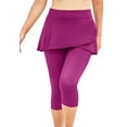 thumbnail image 1 of Swim 365 Women's Plus Size Skirted Swim Capri Pant, 1 of 4