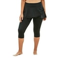 thumbnail image 1 of Swim 365 Women's Plus Size Skirted Swim Capri Pant, 1 of 4