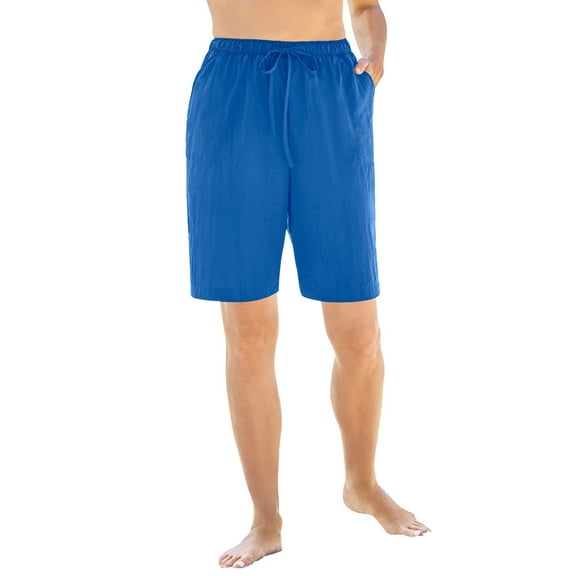 Swim 365 Women's Plus Size Taslon Cover Up Board Shorts With Built-In Brief