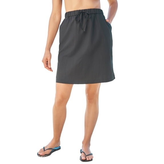 Swim 365 Women's Plus Size Taslon Cover Up Skirt
