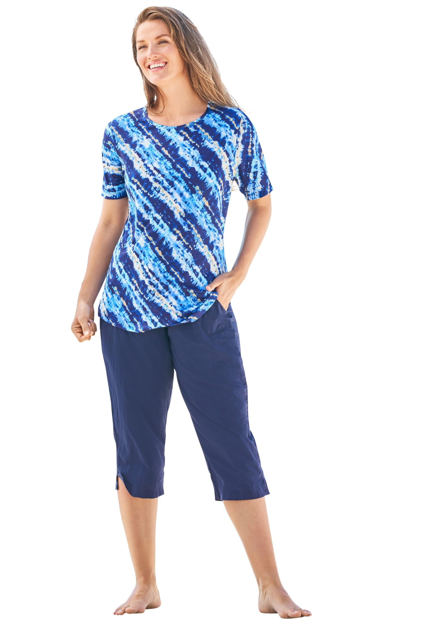 Swimmers Blue Trim Tee