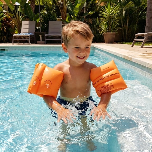 Inflatable Swim Arm Floats for Pool Snorkeling Water Sports 2 Pack