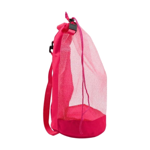 Swim Bag Mesh Drawstring Backpack, Beach Backpack, Swim Bags for Swimmers, Beach Bag Storage Tote, Large Capacity Portable Bag, Beach Backpack for Swimming Gym
