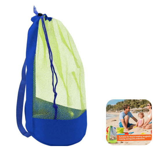 Swim Bag Mesh Drawstring Backpack, Beach Backpack, Swim Bags For Swimmers, Beach Bag Storage Tote, Large Capacity Portable Bag, Beach Backpack For Swimming Gym