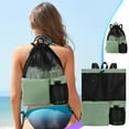 thumbnail image 1 of Swim Bag Mesh Drawstring Backpack Beach Backpack for Swimming, Gym, and Workout Gear, 1 of 8