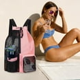 thumbnail image 1 of Swim Bag Mesh Drawstring Backpack With Wet Bag For Swimming Gym And Fitness Gear Cloth Material Large Capacity, 1 of 6