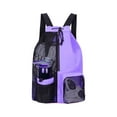 thumbnail image 1 of Swim Bag Mesh Drawstring Backpack with Wet Bag, Large Capacity 46x29x15cm Swimming Gym Bag, Breathable Cloth Backpack for Beach Fitness Gear, 1 of 6