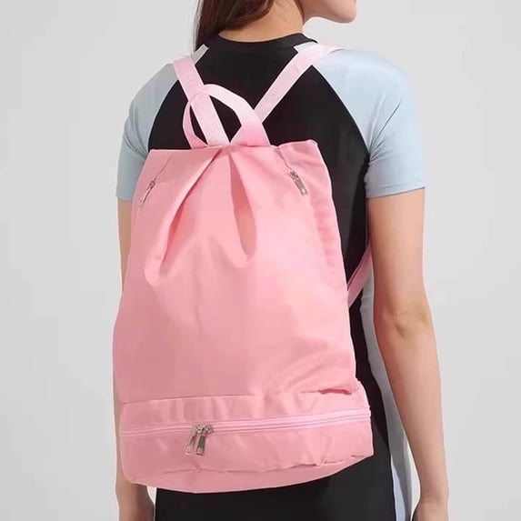 Swim Bag Waterproof Backpack, Dry Wet Separate Compartments Gym Bag with Trolley Sleeve, Lightweight Sports Duffel for Beach, Pool, Fitness, Travel, Camping, Hiking, Yoga