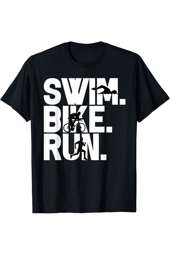 Swim Bike Run Triathlon Triathlete Athletics Gift T-Shirt