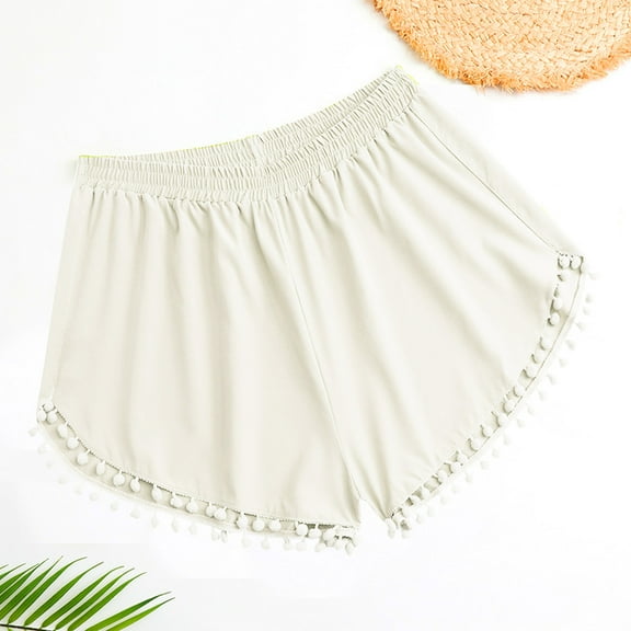 Swim Bottoms for Women Plus Size Under $10 Stretch Solid High Waist Beach Conservative Swimming Shorts