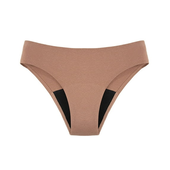 Swim Brief, Comdrip Women's Menstrual Physiological Swimming Leak Proof 4 Layer Menstrual Bikini Swim Underwear Period Bikini Bottoms Brown XS