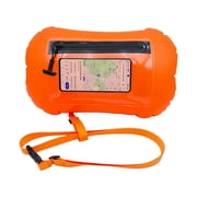 Swim Buoy -Waterproof Touchscreen Storage Space,Highly Visible Waterproof Safety Marine Float Training,Swim Safety Float w/Adjustable Waist Belt,for Open Water Swimming,Swimmers,Triatheletes,Kayakers