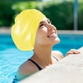 thumbnail image 1 of Oversized Silicone Swim Cap - High Elasticity for Large Heads, Waterproof Hair Protection, Comfortable Unisex Design for Swimming and Training, topliu, 1 of 9