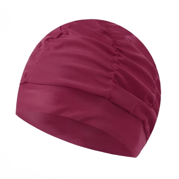 Swim Caps for Women Swimming for Long Hair, Swim Cap Pleated Elastic Comfort Bathing Cap, Swim Hats Keep Hairstyle Unchanged