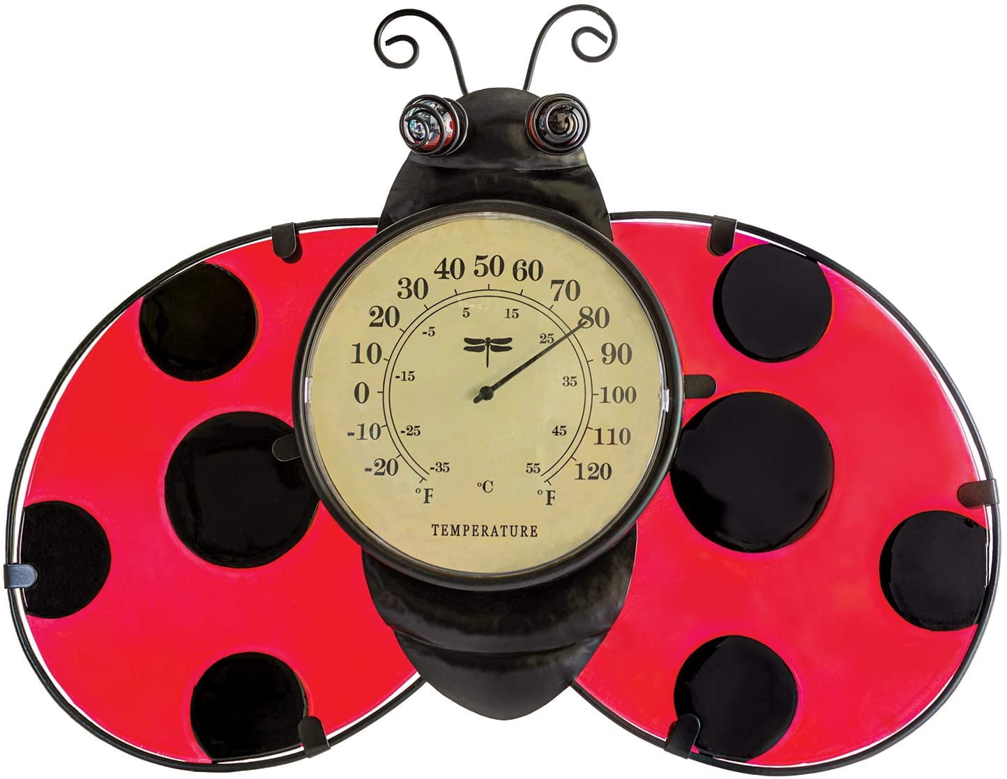 Swim Central 16" Ladybug Outdoor Garden Wall Thermometer