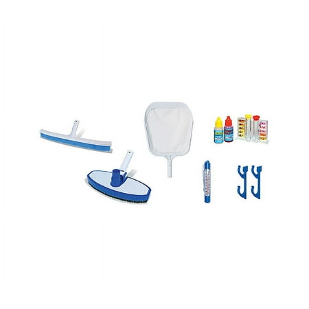 Swim Central 18" Blue and White 6-Pieces Swimming Pool Maintenance Kit