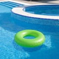 thumbnail image 1 of Swim Central 35" Inflatable 1-Person Swimming Pool Inner Tube - Lime Green, 1 of 7