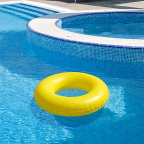 Swim Central 35" Inflatable 1-Person Swimming Pool Inner Tube - Yellow