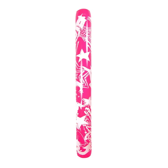 Swim Central 60" Inflatable Graffiti Art Stars Swimming Pool Fun Noodle - Pink/White