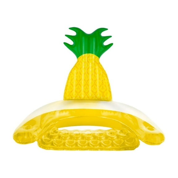 Swim Central 60" Inflatable Pineapple Swimming Pool Sling Chair Pool Float