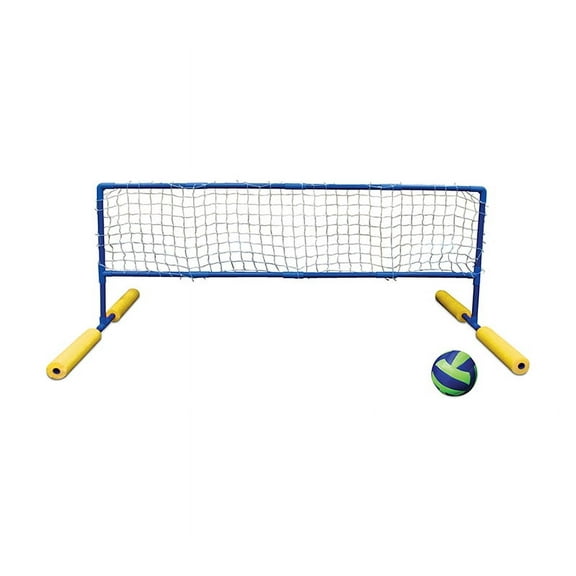 Swim Central 70" Super Water or Swimming Pool Volleyball Net and Ball - Blue/Yellow