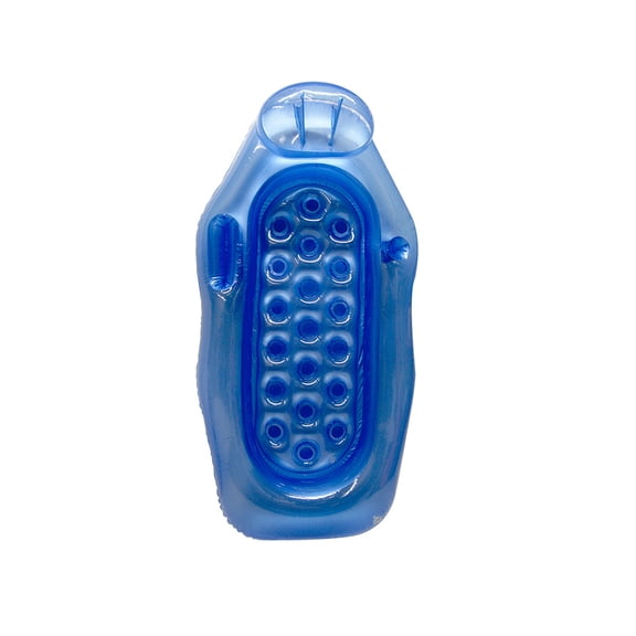 Swim Central 76" Wet or Dry Inflatable 1-Person Water or Swimming Pool Sun Lounge - Blue