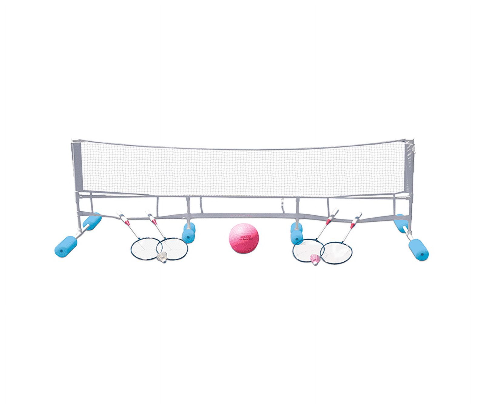 90" Blue and Gray Water Volleyball and Badminton Combo Game