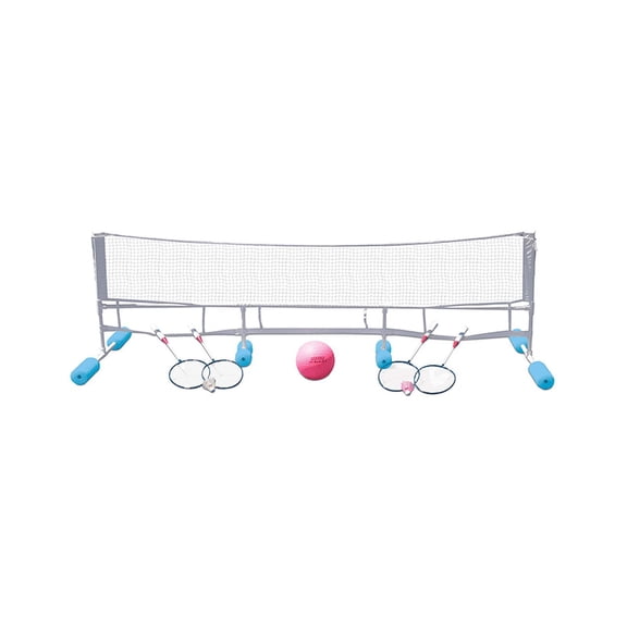 90" Blue and Gray Water Volleyball and Badminton Combo Game