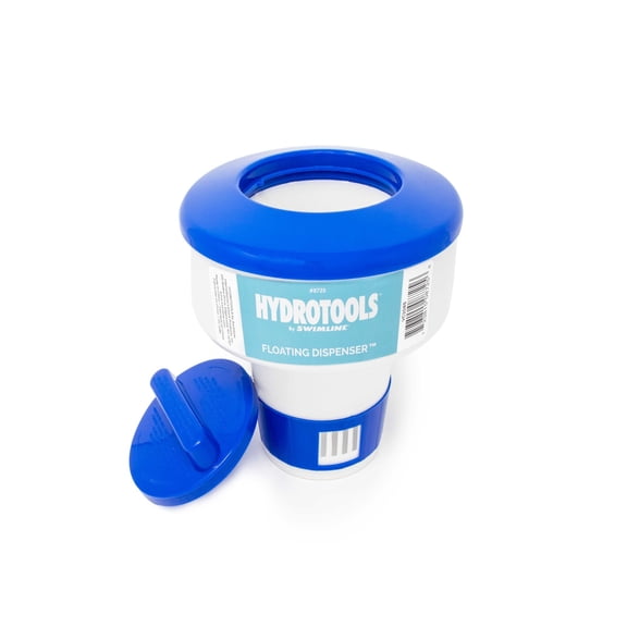 Swim Central Adjustable Floating Swimming Pool Chlorine Dispenser - 7" - Blue and White